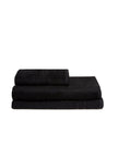 Σετ πετσέτες και χαλάκι μπάνιου homelovers organic 40X66+68X137+50X70 / Black
